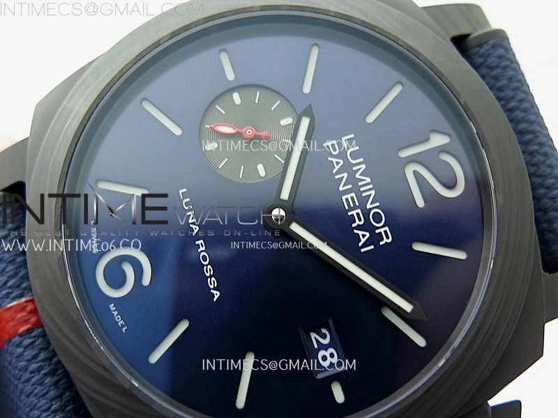 PAM1529 Carbotech VSF 1:1 Best Edition Blue Dial on Blue Kevlar Composite Strap P.9010 Clone